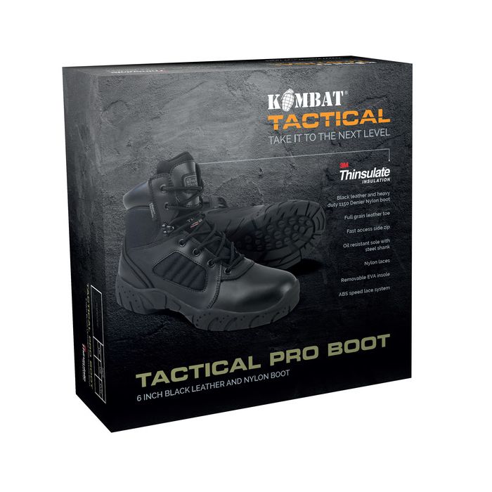 Botas tácticas PRO 6 pulgadas negras - imagen del producto