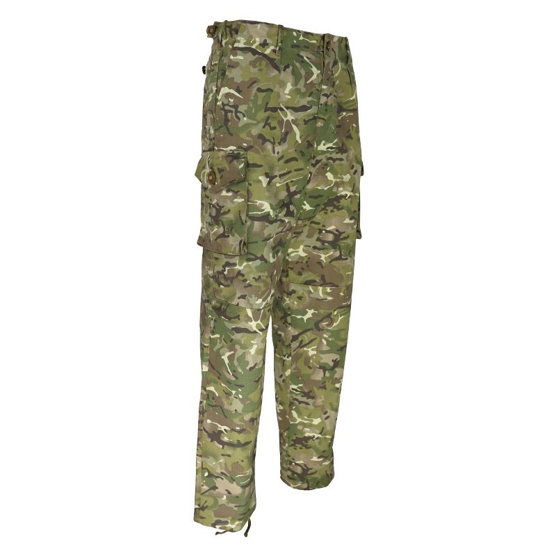 Pantalones S95 estilo británico en camuflaje BTP, tejido ripstop 65% poliéster 35% algodón