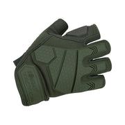 Guantes sin dedos Alpha Tactical KOMBAT con protección de goma en articulaciones y palma reforzada