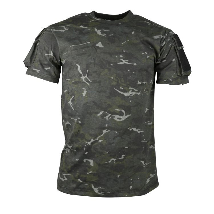 Camiseta TACTICAL VELCRO manga corta camuflaje con velcro en mangas KO-1923-BTPB