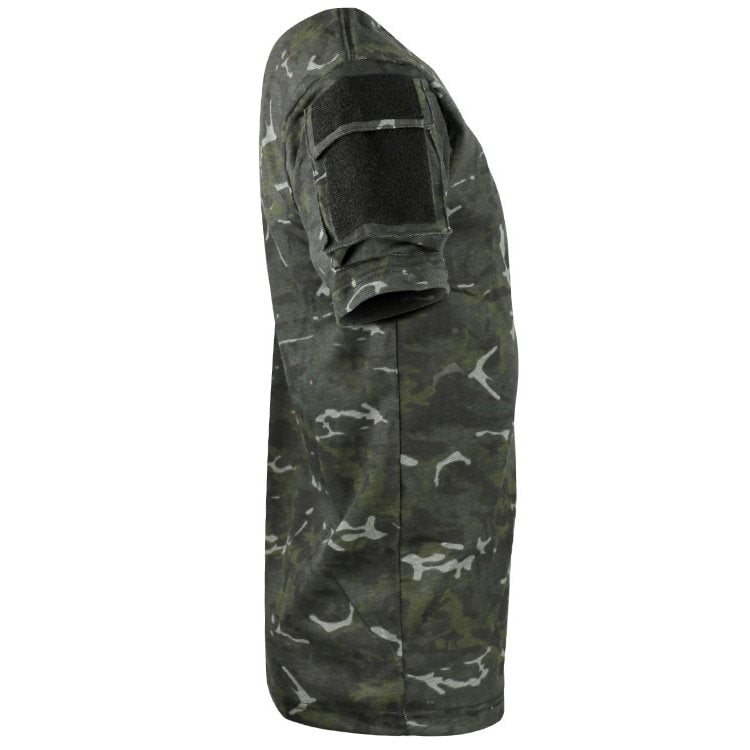 Camiseta TACTICAL VELCRO manga corta camuflaje con velcro en mangas KO-1923-BTPB