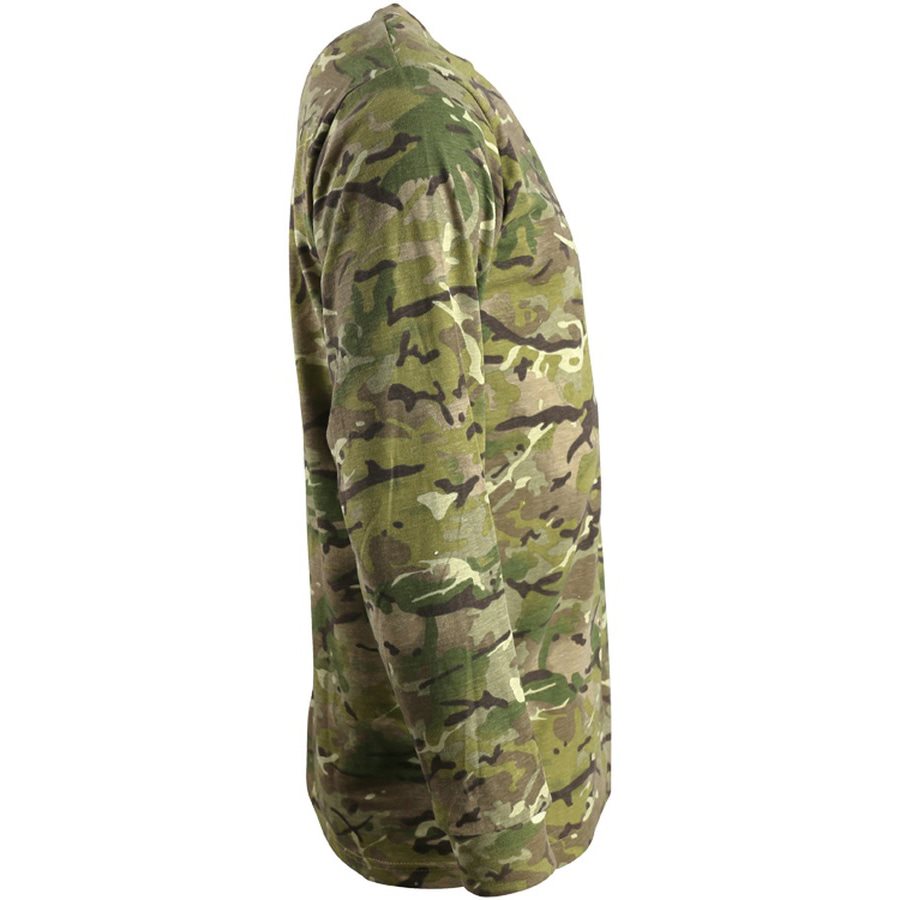 Camiseta de manga larga camuflaje BTP KOMBAT, 100% algodón