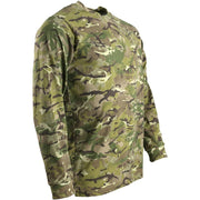 Camiseta de manga larga camuflaje BTP KOMBAT, 100% algodón