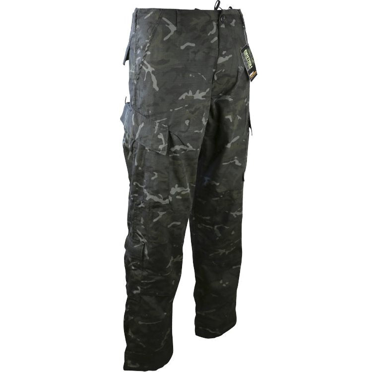 Pantalones tácticos ACU ASSAULT KO-1990-BTPBLACK en rip-stop con refuerzos