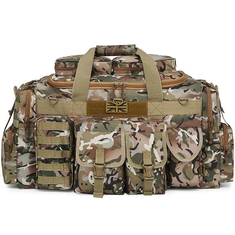Bolsa SAXON HOLDALL 100 l negra con 11 bolsillos exteriores