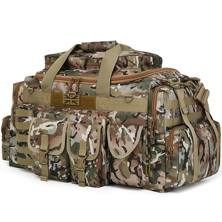 Bolsa SAXON HOLDALL 100 L negra con 11 bolsillos exteriores