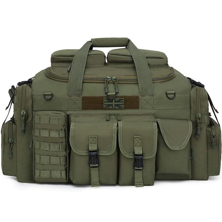 Bolsa SAXON HOLDALL 100 l negra con 11 bolsillos exteriores