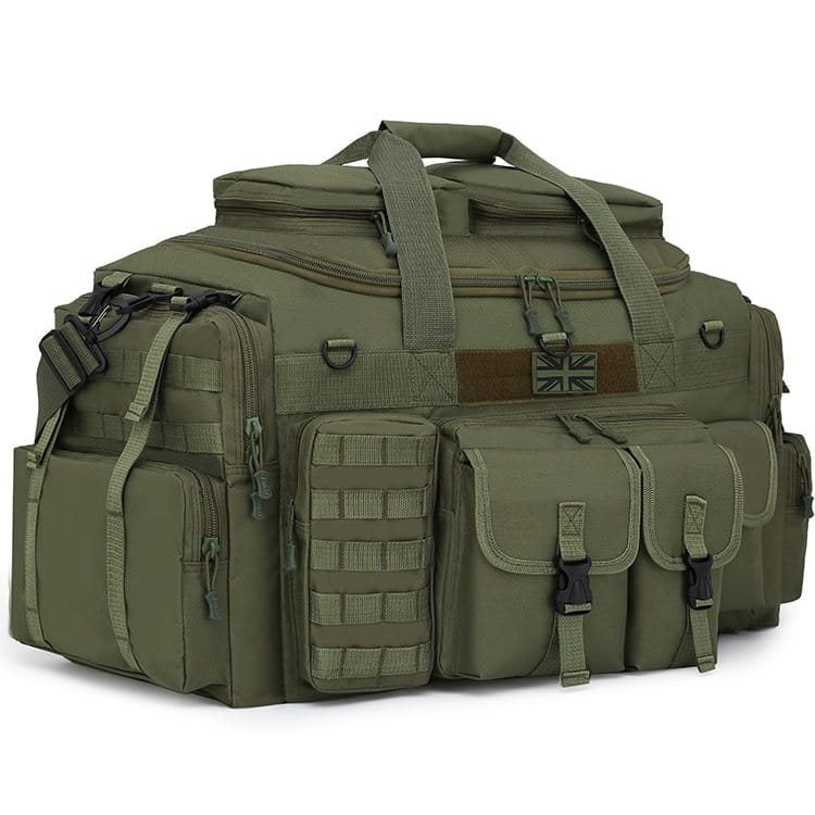 Bolsa SAXON HOLDALL 100 l negra con 11 bolsillos exteriores