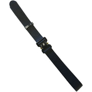 Cinturón táctico RECON negro 118 cm en nylon con hebilla metálica de liberación rápida