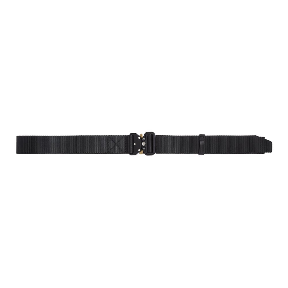 Cinturón táctico RECON negro 118 cm en nylon con hebilla metálica de liberación rápida