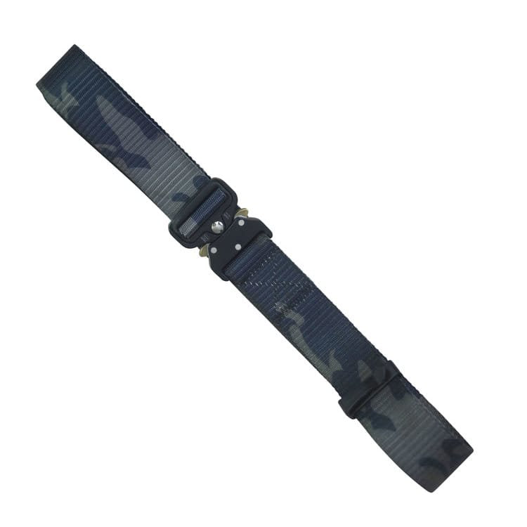 Cinturón táctico RECON negro 118 cm en nylon con hebilla metálica de liberación rápida