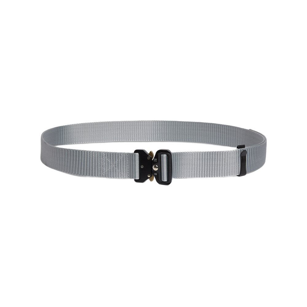 Cinturón táctico RECON negro 118 cm en nylon con hebilla metálica de liberación rápida