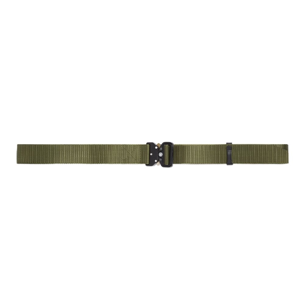 Cinturón táctico RECON negro 118 cm en nylon con hebilla metálica de liberación rápida