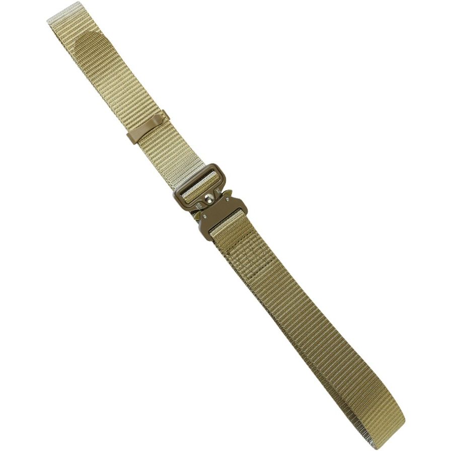 Cinturón táctico RECON negro 118 cm en nylon con hebilla metálica de liberación rápida