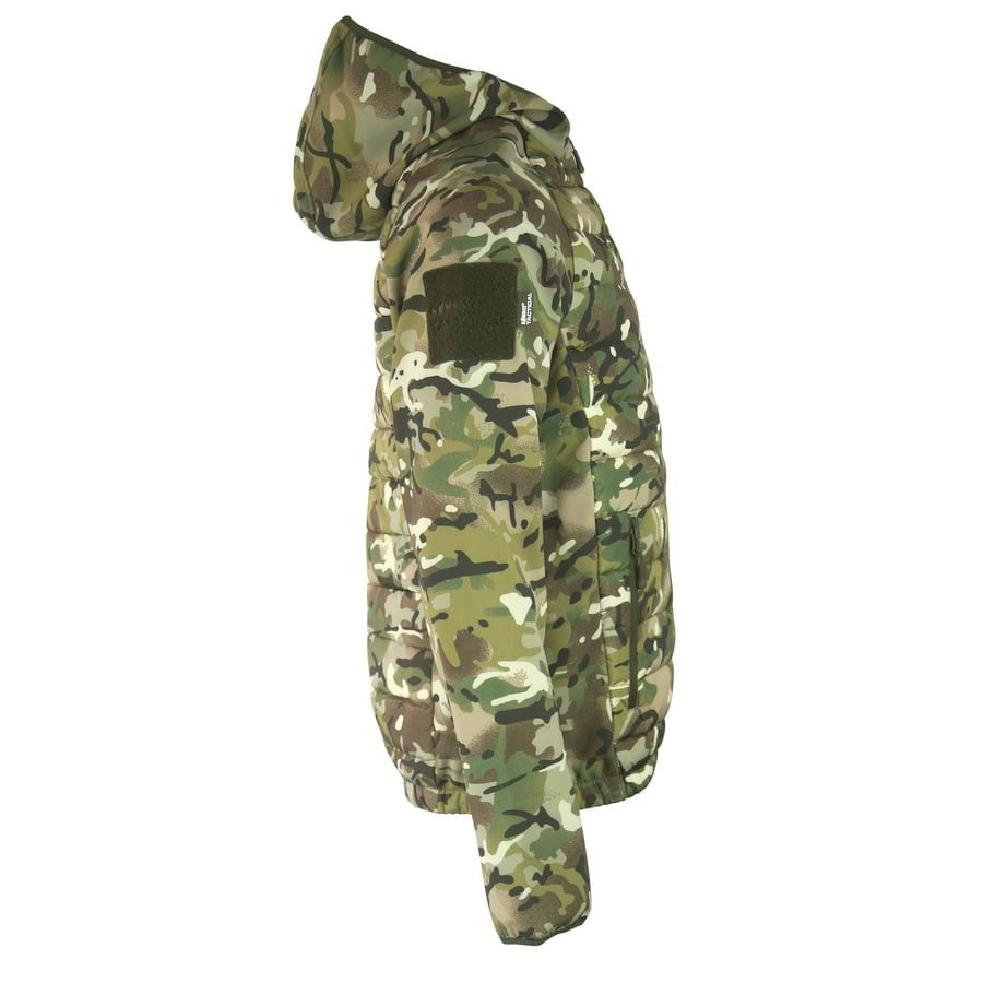 Chaqueta táctica VENOM Softshell con capucha, mangas softshell y bolsillos con cremallera