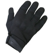 Guantes tácticos RECON negros con protección de nudillos y palma de ante