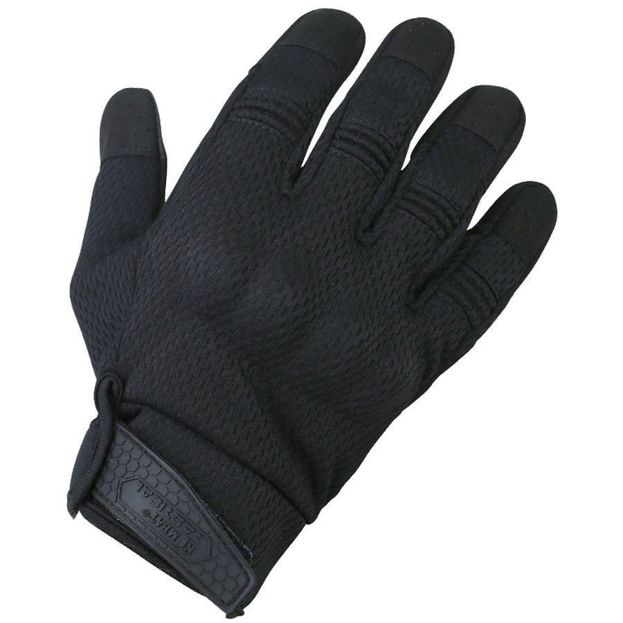 Guantes tácticos RECON verdes con protección de nudillos, neopreno y palma de ante