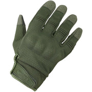 Guantes tácticos RECON de KOMBAT TACTICAL con protección de nudillos, cuerpo de neopreno y palma de serraje