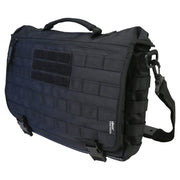 Bolsa messenger táctica 20 L negra con MOLLE/PALS y correa desmontable