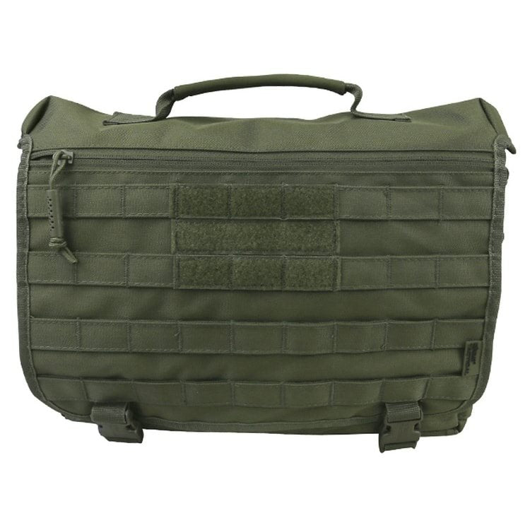 Bolsa messenger táctica 20 L negra con MOLLE/PALS y correa desmontable