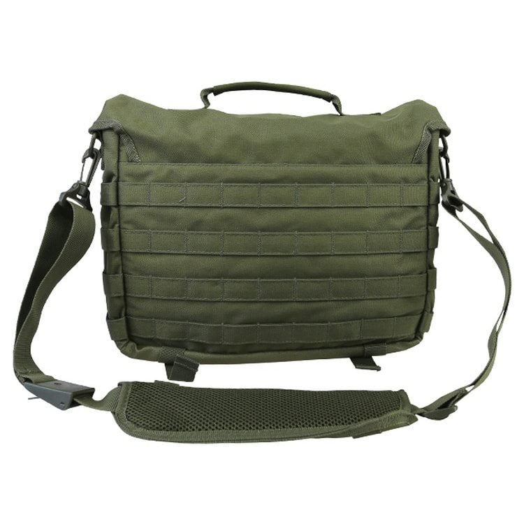 Bolsa messenger táctica 20 L negra con MOLLE/PALS y correa desmontable