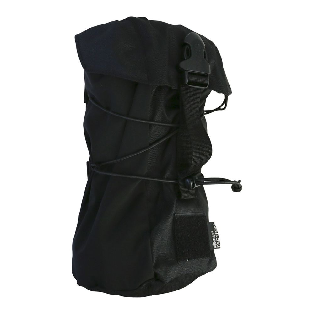 Funda STUFFER MOLLE universal negra con cierre elástico y sistema MOLLE/PALS, dimensiones aprox. 27 x 16 x 11 cm