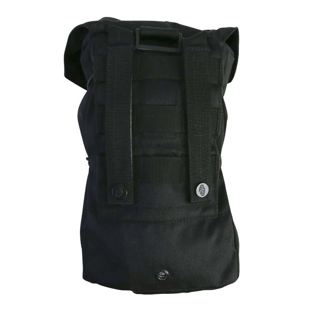 Funda STUFFER MOLLE universal negra con cierre elástico y sistema MOLLE/PALS, dimensiones aprox. 27 x 16 x 11 cm