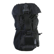 Funda STUFFER MOLLE universal negra con cierre elástico y sistema MOLLE/PALS, dimensiones aprox. 27 x 16 x 11 cm