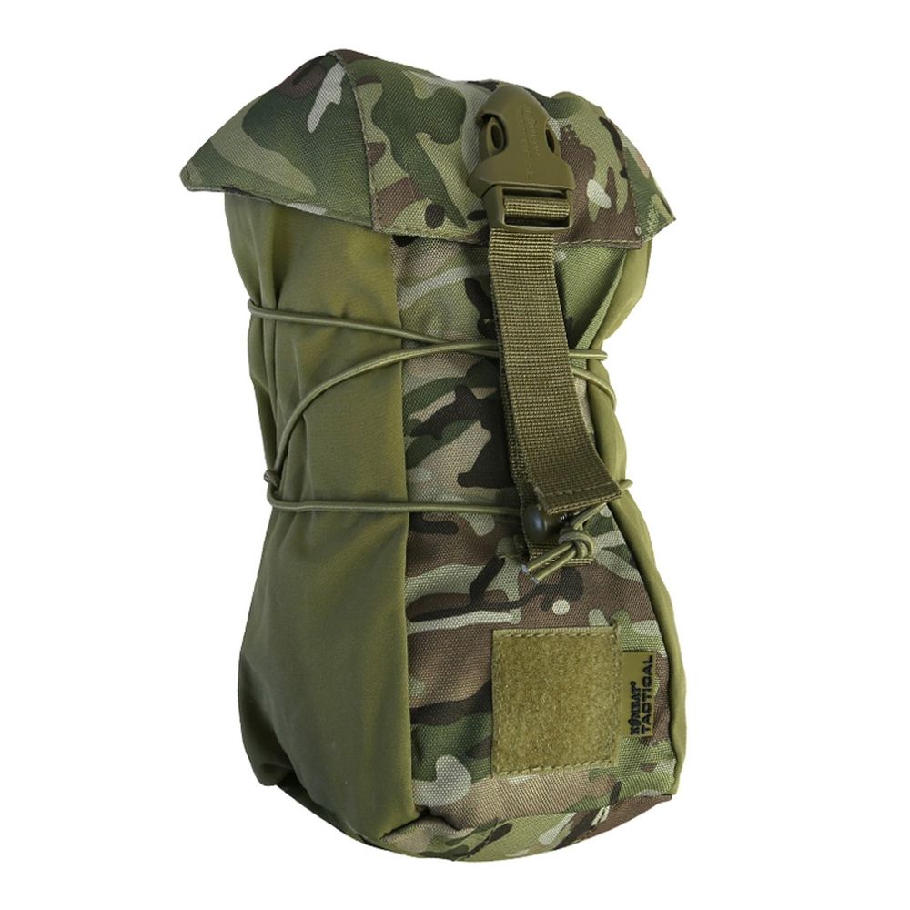 Funda STUFFER MOLLE universal negra con cierre elástico y sistema MOLLE/PALS, dimensiones aprox. 27 x 16 x 11 cm