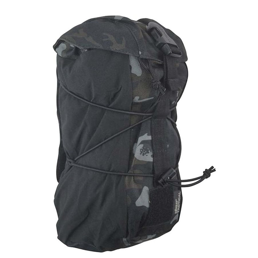 Funda STUFFER MOLLE universal negra KO-2100, con sistema MOLLE/PALS, dimensiones aproximadas 27 x 16 x 11 cm