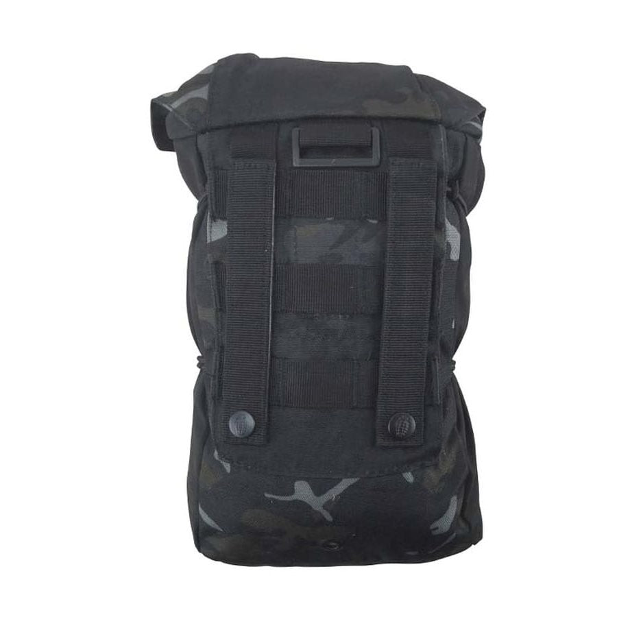 Funda STUFFER MOLLE universal negra KO-2100, con sistema MOLLE/PALS, dimensiones aproximadas 27 x 16 x 11 cm