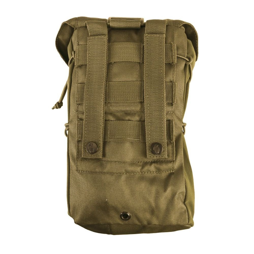 Funda STUFFER MOLLE universal negra KO-2100, con sistema MOLLE/PALS, dimensiones aproximadas 27 x 16 x 11 cm