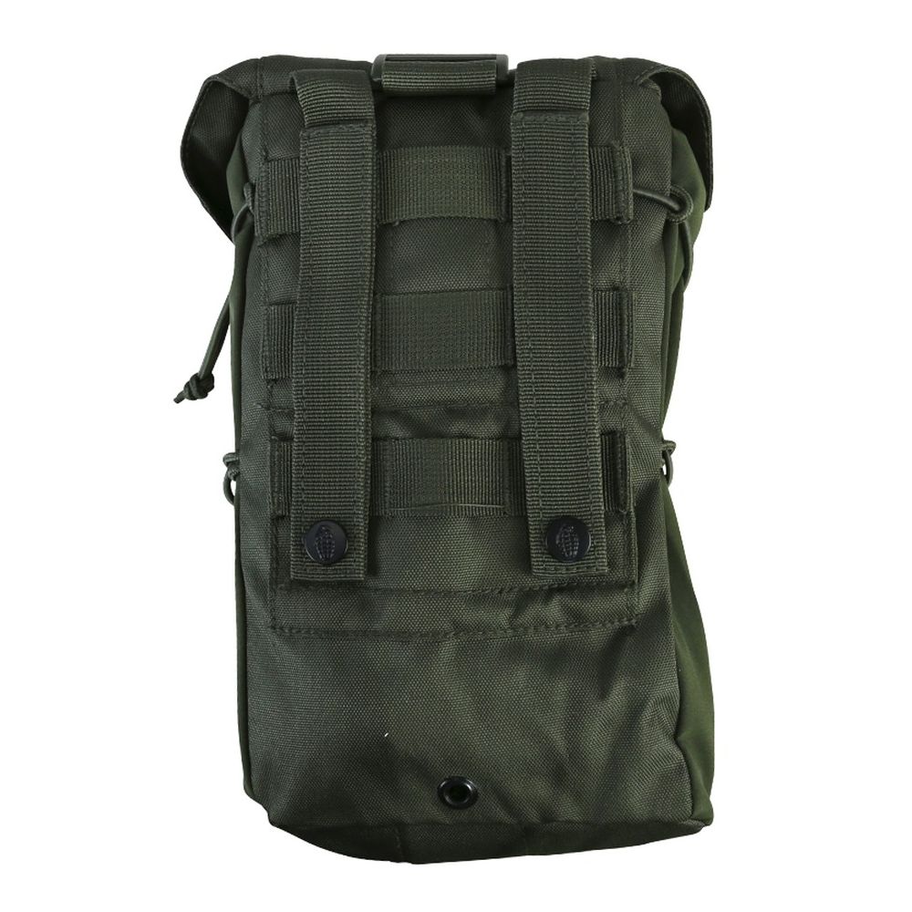 Funda STUFFER MOLLE universal negra KO-2100, con sistema MOLLE/PALS, dimensiones aproximadas 27 x 16 x 11 cm