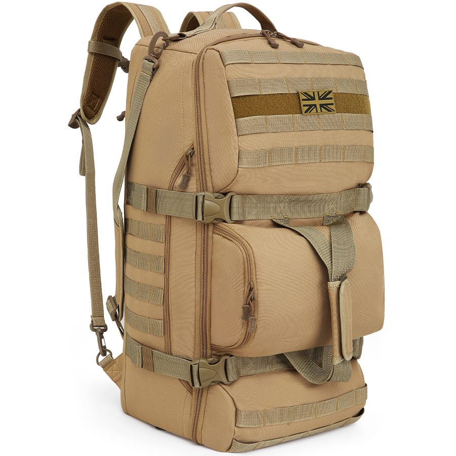 Bolsa mochila Operators Duffle Bag 60 L negra, 60 x 36 x 30 cm, 600D Tac-Poly