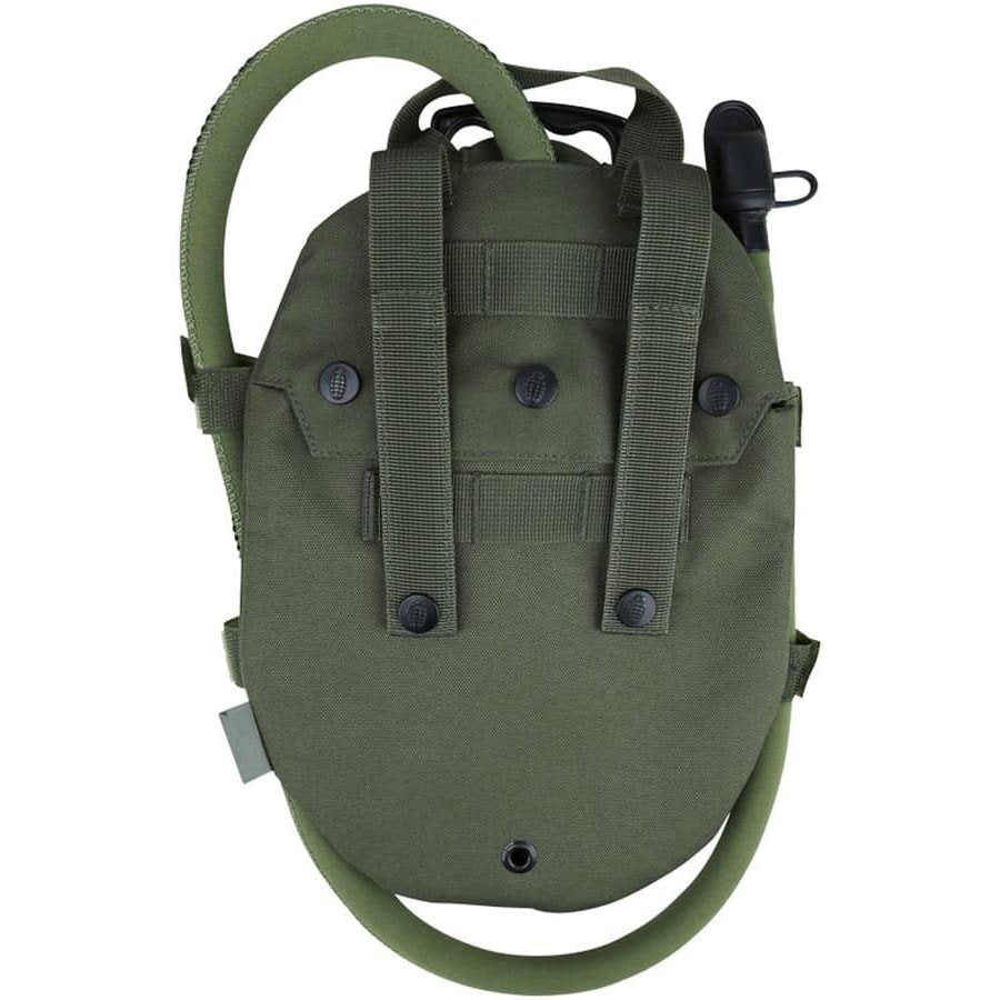 Bolsa de hidratación AQUA MOLLE negra con vejiga extraíble de 1 L y tubo aislado