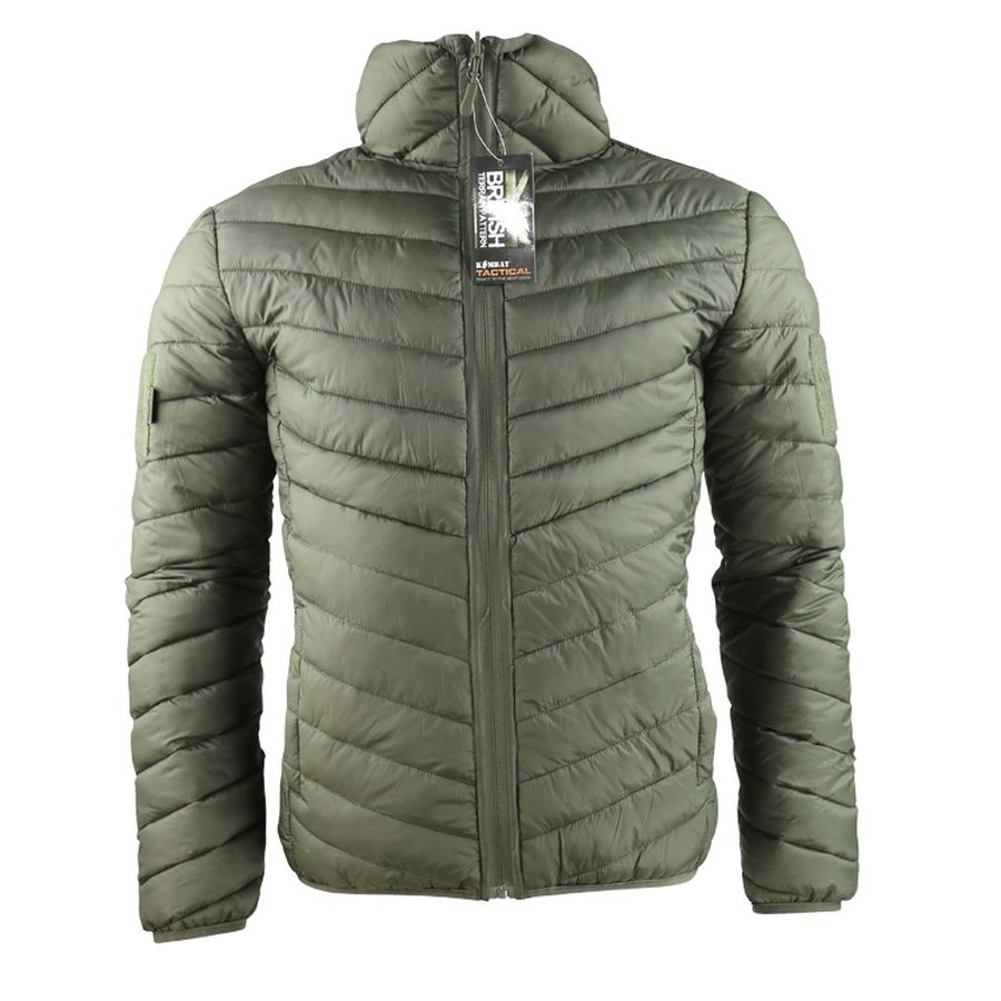 Chaqueta XENON reversible verde con capucha y bolsillos, 50% poliéster 50% poliamida