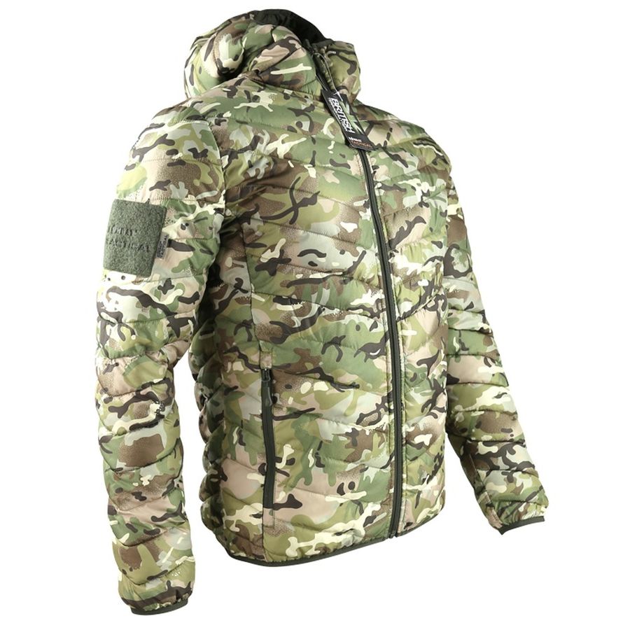 Chaqueta XENON reversible verde con capucha y bolsillos, 50% poliéster 50% poliamida