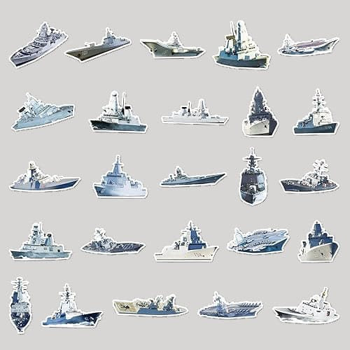 Pack de 50 pegatinas con motivos de barcos