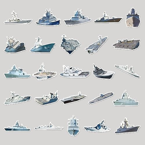 Pack de 50 pegatinas con motivos de barcos