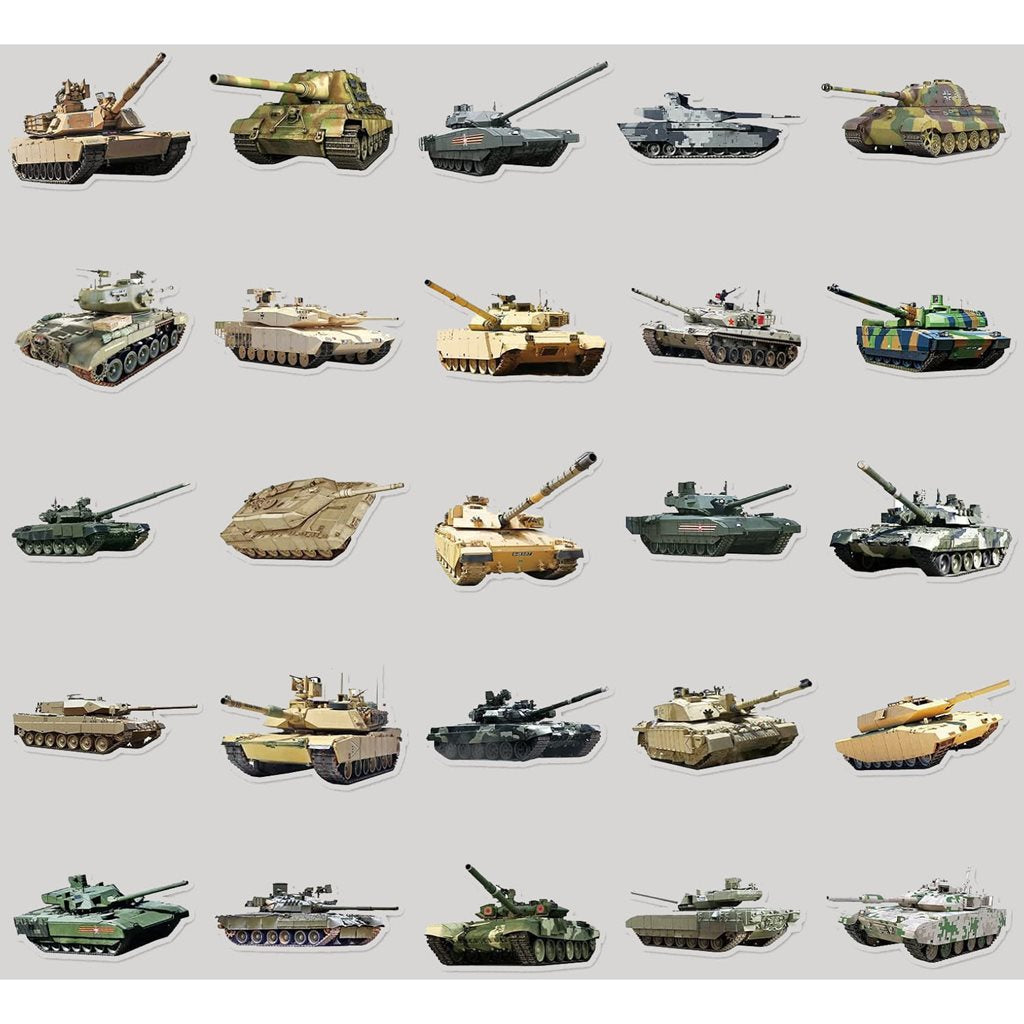 Pegatinas de tanques - set de 50 unidades
