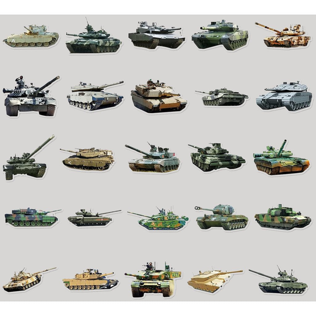 Pegatinas de tanques - set de 50 unidades