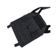 Chaleco portaplacas Buckle-Tek JPC negro con MOLLE y paneles VELCRO