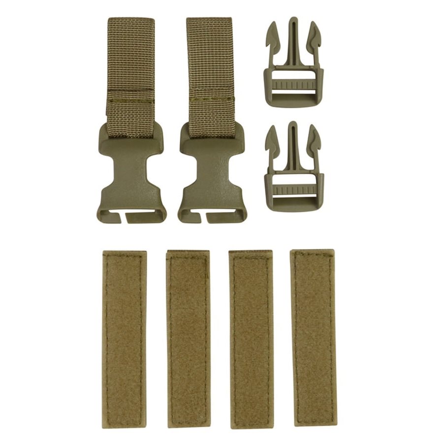 Kit de conversión Buckle-Tek con hebillas y correas en color negro (KO-2323)