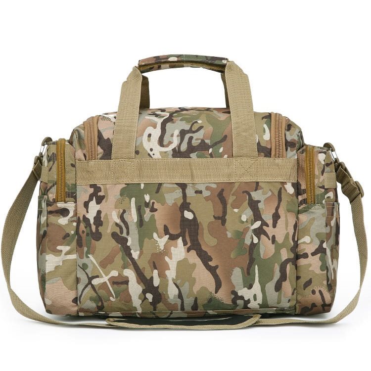 Bolsa de viaje SAXON HOLDALL 35 L negra con bolsillos exteriores