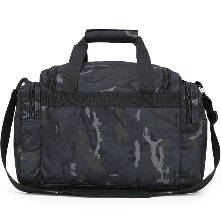 Bolsa de viaje SAXON HOLDALL 35 L negra con bolsillos exteriores