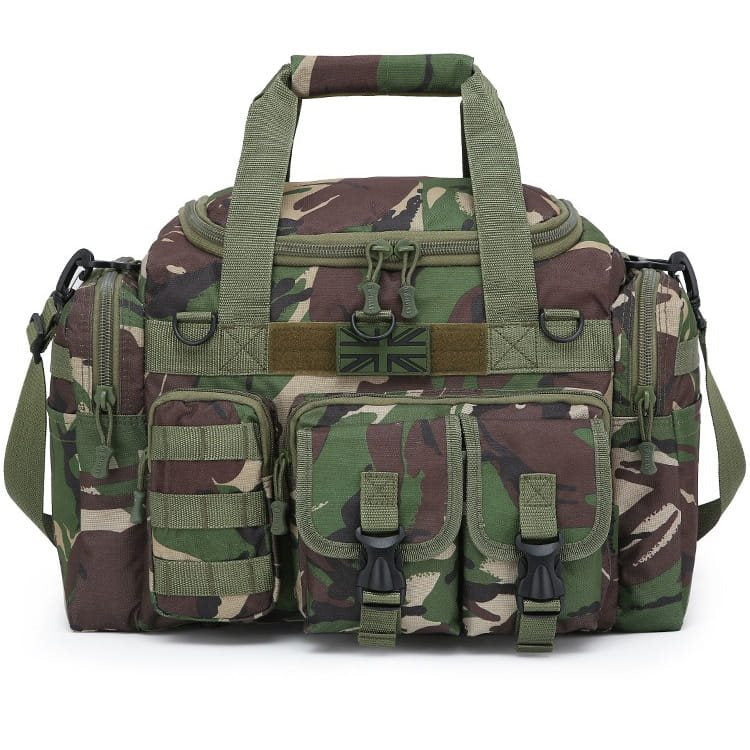 Bolsa de viaje SAXON HOLDALL 35 L negra con bolsillos exteriores