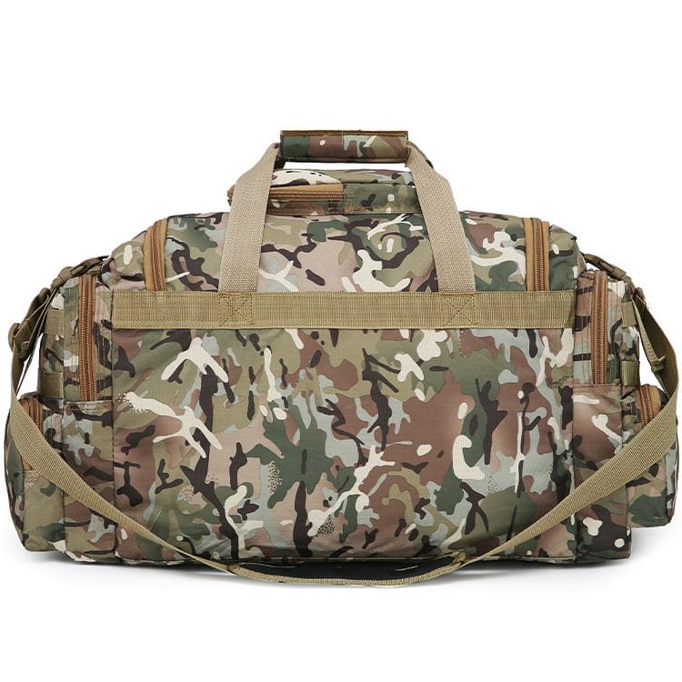 Bolsa de viaje SAXON HOLDALL 50 L negra con compartimentos exteriores para organizar