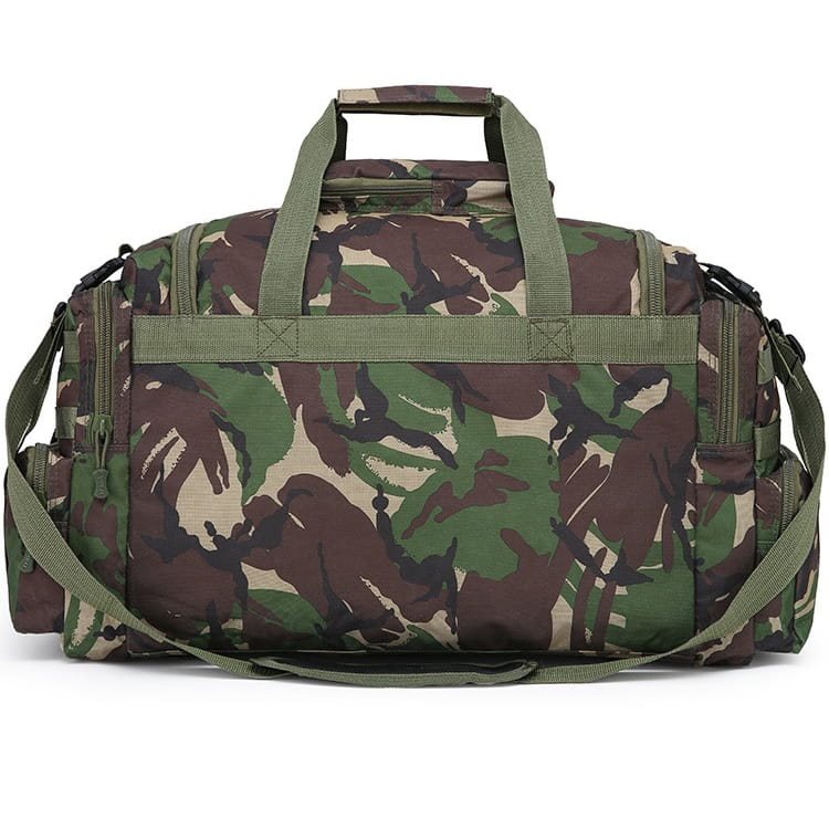 Bolsa de viaje SAXON HOLDALL 50 L negra con compartimentos exteriores para organizar
