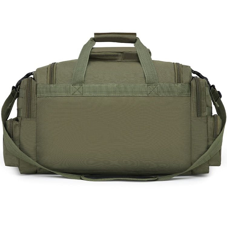 Bolsa de viaje SAXON HOLDALL 50 L negra con compartimentos exteriores para organizar