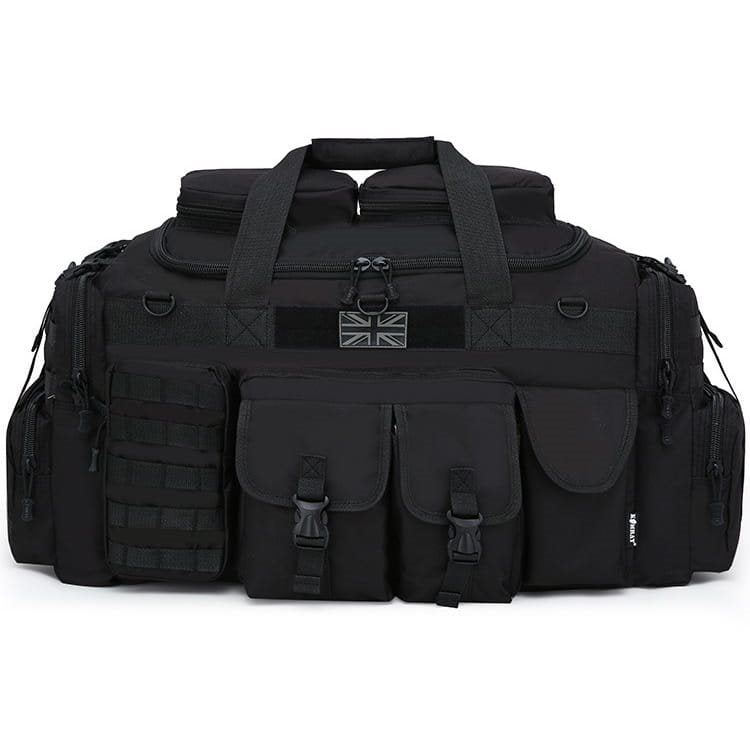 Bolsa SAXON HOLDALL 100 l negra con 11 bolsillos exteriores